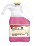   TASKI Sani 4 in 1 SD koncentrált tisztító-, fertőtlenítőszer, vízkőoldó és illatosító hatással (1,4 liter)