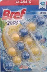 WC tisztító golyók Bref power aktív (3x50g)