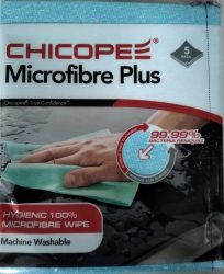 Törlőkendő Chicopee Microfibre Plus, mosható (5 db/csomag)