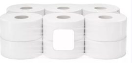 WC papír, 19 cm, 2 rtg, fehér, 100% cell.(12 tekercs/krt)