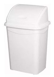 Szemetes billenőfedeles, műanyag, 16 literes Eco fehér UP117 Szemetes billenőfedeles, műanyag, 16 literes Eco fehér UP117