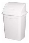   Szemetes billenőfedeles, fehér műanyag, 50 literes (420x345x680 mm) UP121