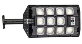 LED Szolár utcai lámpa távirányítóval, mozgásérzékelővel autamata dimm funkcióval, 1000lm, Entac